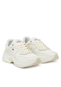 TOMMY HILFIGER - Tommy Hilfiger Sneakersy FW0FW08556 Biały. Kolor: biały. Materiał: skóra #3