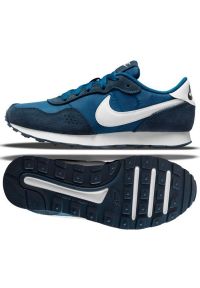 Buty Nike Md Valiant Jr CN8558 405 niebieskie. Okazja: na co dzień. Zapięcie: sznurówki. Kolor: niebieski. Materiał: guma, skóra, tkanina #1