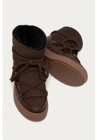 Inuikii - Kozaki i botki 70202.5. Nosek buta: okrągły. Zapięcie: sznurówki. Kolor: brązowy. Materiał: guma. Obcas: na obcasie. Wysokość obcasa: niski #2