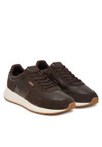 BOSS Sneakersy Vinston 50568951 Brązowy ciemny. Kolor: brązowy. Materiał: skóra #4