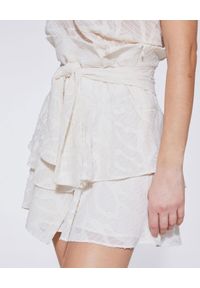 IRO PARIS - Biała spódnica mini Rakley. Stan: podwyższony. Kolor: biały. Materiał: koronka, tkanina. Sezon: lato #6