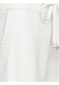 Lauren Ralph Lauren Spodnie materiałowe 200735138001 Biały Wide Leg. Kolor: biały. Materiał: len #6