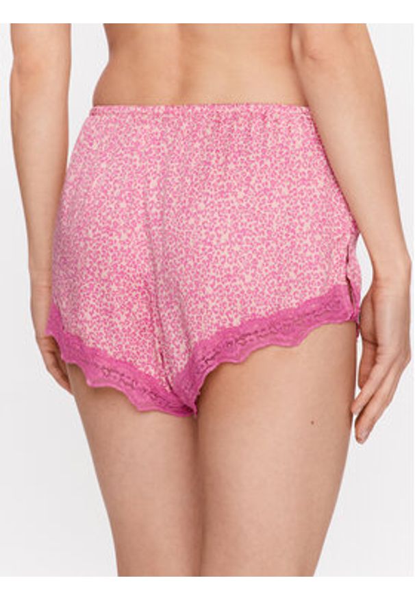 Hunkemöller Szorty piżamowe Animal 202322 Różowy Comfortable Fit. Kolor: różowy. Materiał: wiskoza
