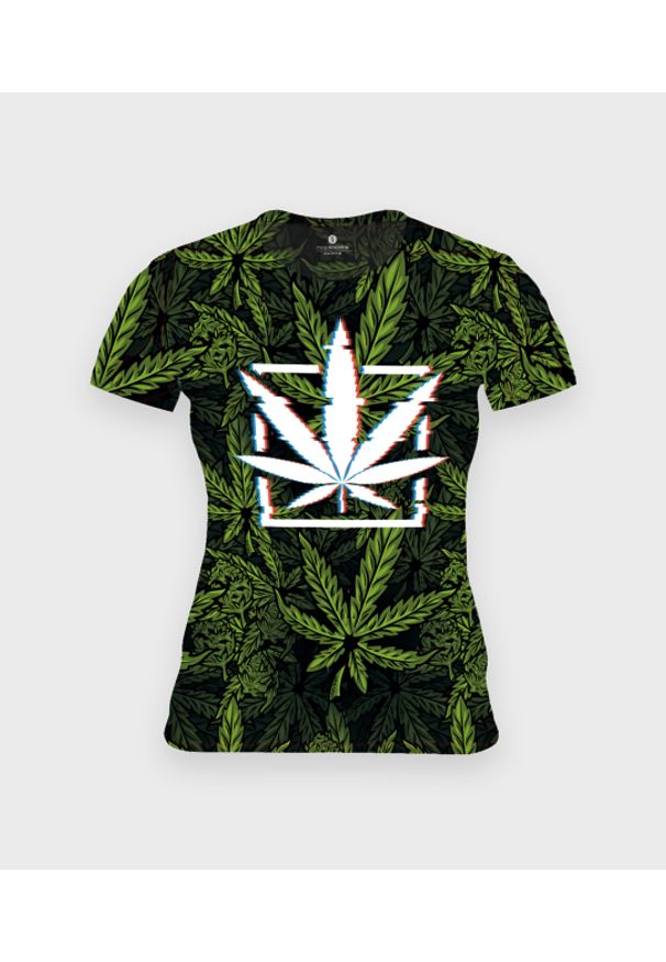 MegaKoszulki - Koszulka damska fullprint Marijuana. Materiał: dzianina, bawełna, poliester