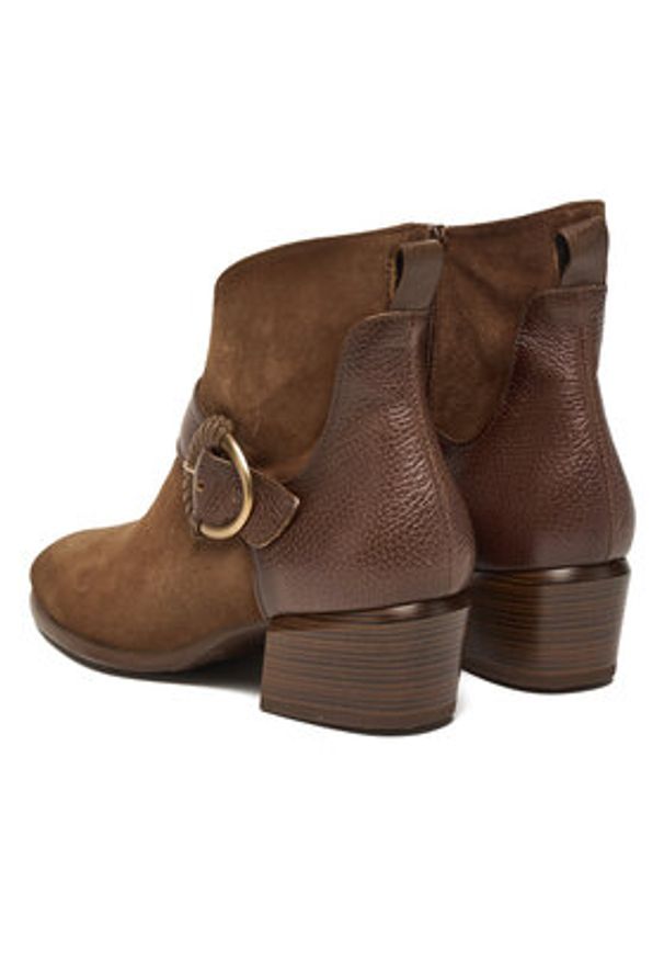 Hispanitas Botki PHI254256 Brązowy. Kolor: brązowy. Materiał: skóra