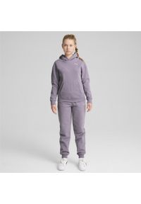 Puma - Młodzieżowy kombinezon w stylu domowym PUMA Pale Plum Purple. Okazja: do domu. Kolor: fioletowy. Materiał: dresówka. Styl: młodzieżowy