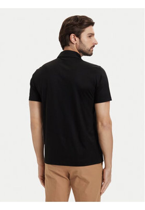 BOSS Polo H-Paras 50537954 Czarny Regular Fit. Typ kołnierza: polo. Kolor: czarny. Materiał: bawełna