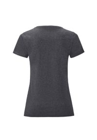 FRUIT OF THE LOOM - T-shirt Damski Iconic 150. Kolor: szary. Materiał: bawełna. Sport: turystyka piesza