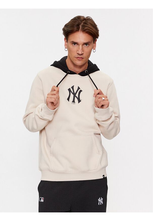 47 Brand Bluza New York Yankees BB017PEMTCB601204BN Écru Regular Fit. Materiał: bawełna