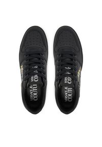 Versace Jeans Couture Sneakersy 78YA3SJ1 Czarny. Kolor: czarny. Materiał: skóra #4