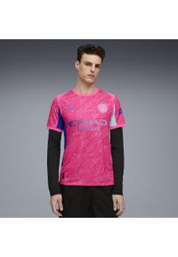 Puma - Męska koszulka bramkarska Manchester City 25/26 PUMA. Kolor: różowy. Materiał: tkanina. Sport: piłka nożna
