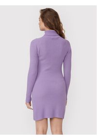 Kontatto Sukienka dzianinowa 3M7616 Fioletowy Slim Fit. Kolor: fioletowy. Materiał: syntetyk