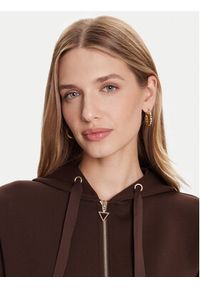 Guess Bluza W5YQ05 KBYE2 Brązowy Regular Fit. Kolor: brązowy. Materiał: syntetyk
