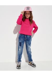 DSQUARED2 KIDS - Różowa bluza z logo 4-14 lat. Kolor: różowy, wielokolorowy, fioletowy. Materiał: bawełna. Długość rękawa: długi rękaw. Długość: długie. Wzór: aplikacja. Sezon: lato #7