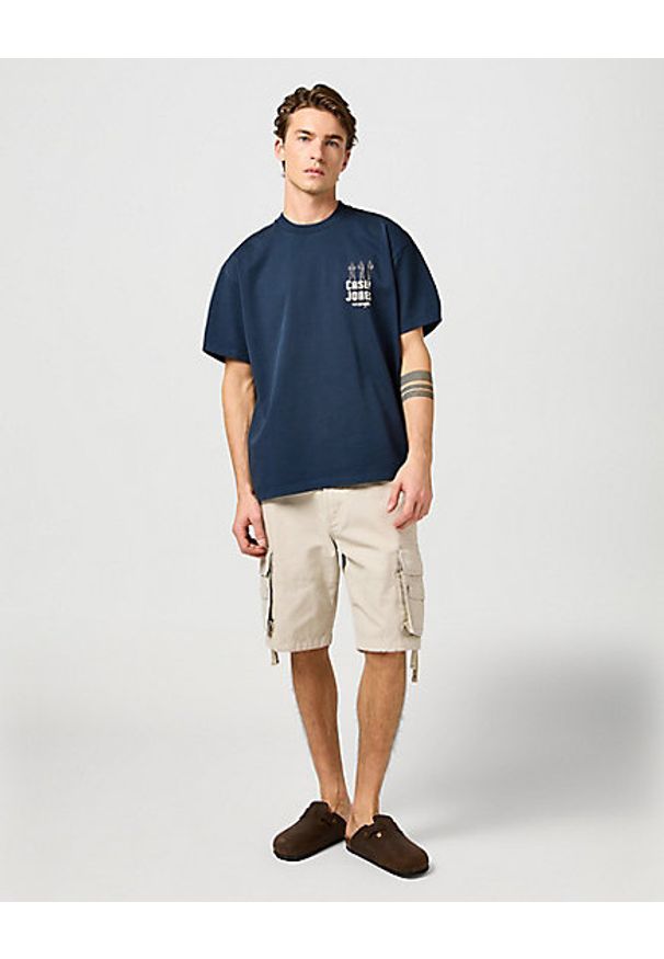 Wrangler - MESKA KOSZULKA WRANGLER CJ GRAPHIC TEE DARK NAVY 112362911