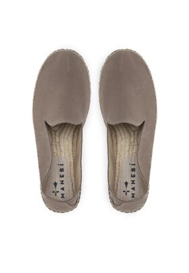 Manebi Espadryle Flat Espadrilles K 1.9 C0 Brązowy. Kolor: brązowy. Materiał: zamsz, skóra