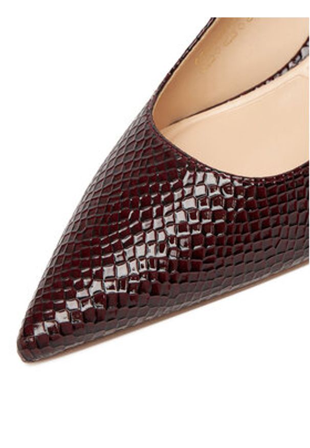 Jenny - JENNY Czółenka CEO-CD24013-6 Bordowy. Kolor: czerwony. Materiał: materiał