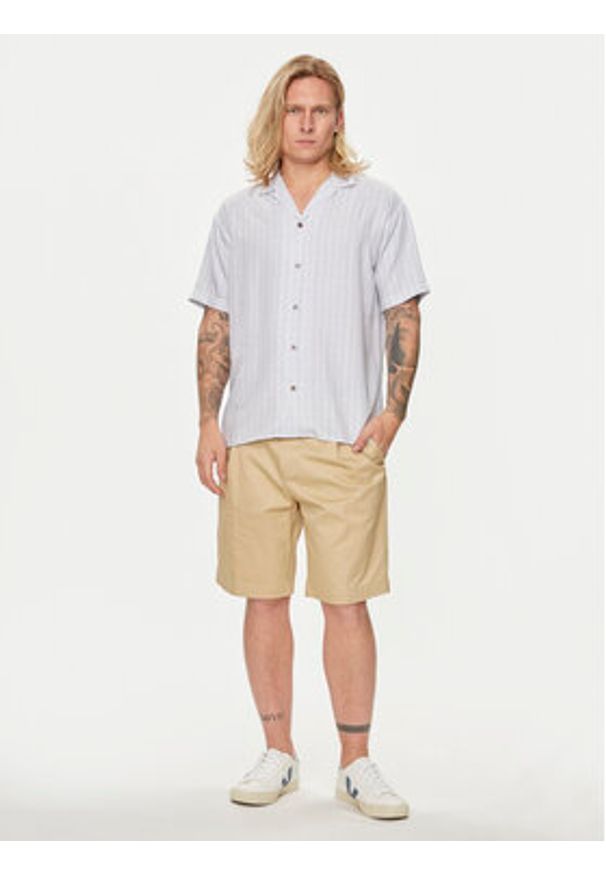 Jack & Jones Koszula Caaron 12255859 Niebieski Relaxed Fit. Kolor: niebieski. Materiał: lyocell