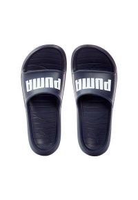 Klapki basenowe dla dorosłych Puma Divecat v2. Kolor: niebieski. Materiał: syntetyk, materiał. Styl: sportowy