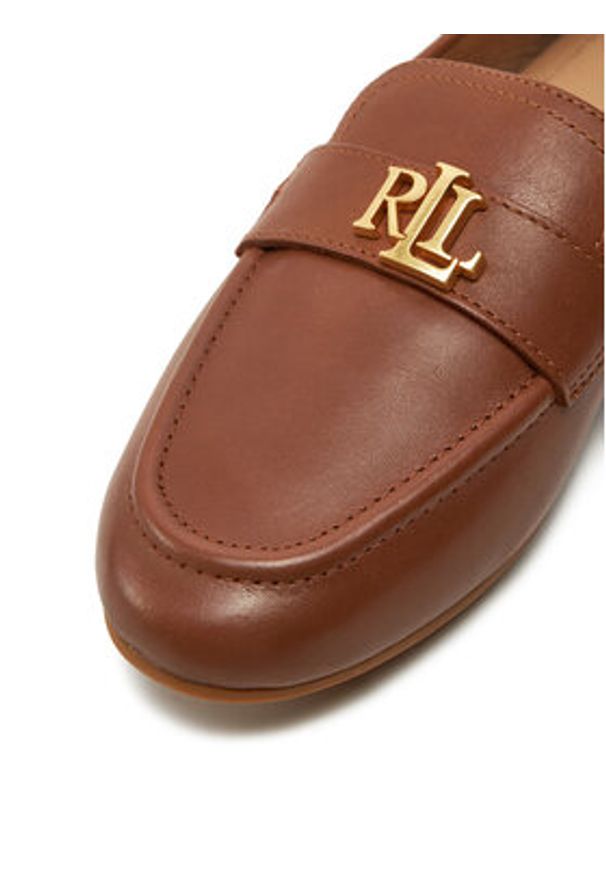 Lauren Ralph Lauren - LAUREN RALPH LAUREN Loafersy 802946808002 Brązowy. Kolor: brązowy. Materiał: skóra