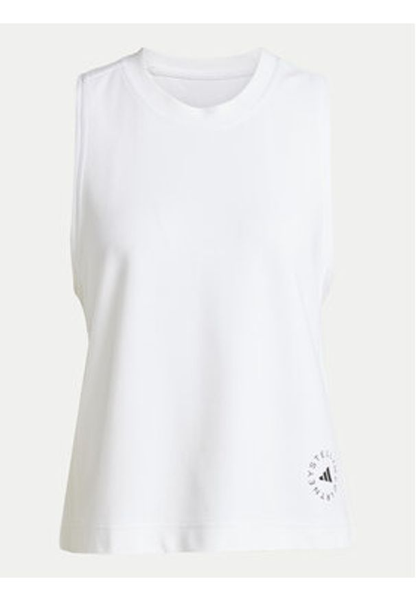 Adidas by Stella McCartney - adidas by Stella McCartney Top IB6858 Biały Regular Fit. Kolor: biały. Materiał: syntetyk