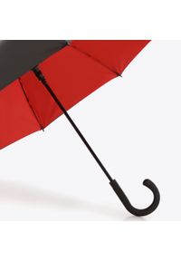 Wittchen - Parasol długi dwukolorowy czarno-czerwony. Kolor: wielokolorowy, czarny, czerwony. Materiał: materiał, poliester, włókno #4