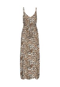 Vero Moda Sukienka letnia Easy 10307995 Brązowy Regular Fit. Kolor: brązowy. Materiał: wiskoza. Sezon: lato