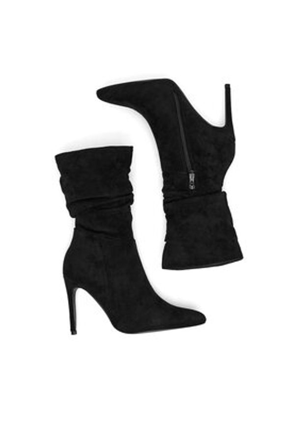 DeeZee Botki WYL3588-5 Czarny. Kolor: czarny. Materiał: materiał