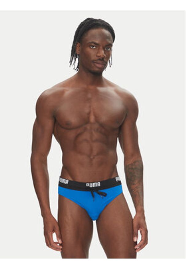 Puma Kąpielówki 907655 Niebieski. Kolor: niebieski. Materiał: syntetyk