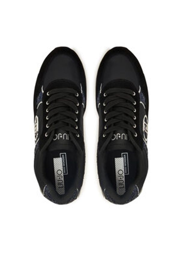 Liu Jo Sneakersy Plus 01 BF5011 PX078 Czarny. Kolor: czarny. Materiał: skóra, zamsz