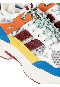 Bally Sneakersy "Viber-T" | 6231245 | Viber-T | Mężczyzna | Biały, Żółty, Niebieski, Szary, Wielokolorowy, Pomarańczowy, Bordowy. Zapięcie: zamek. Kolor: biały, wielokolorowy, pomarańczowy, czerwony, żółty, niebieski, szary. Materiał: skóra, tkanina #3