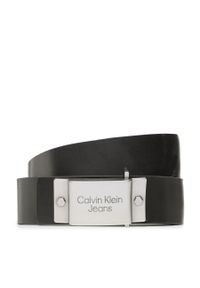 Pasek Męski Calvin Klein Jeans Plaque Lthr Belt 40mm K50K510474 BDS. Kolor: czarny. Materiał: skóra