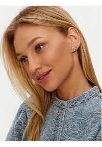 Tory Burch Kolczyki Kira Enamel Flower Stud Earring 147151 Złoty. Materiał: metalowe. Kolor: złoty