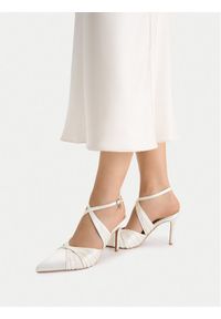 Nine West Szpilki CEO-259-73 02 Écru. Kolor: kremowy. Materiał: materiał. Obcas: na szpilce #1
