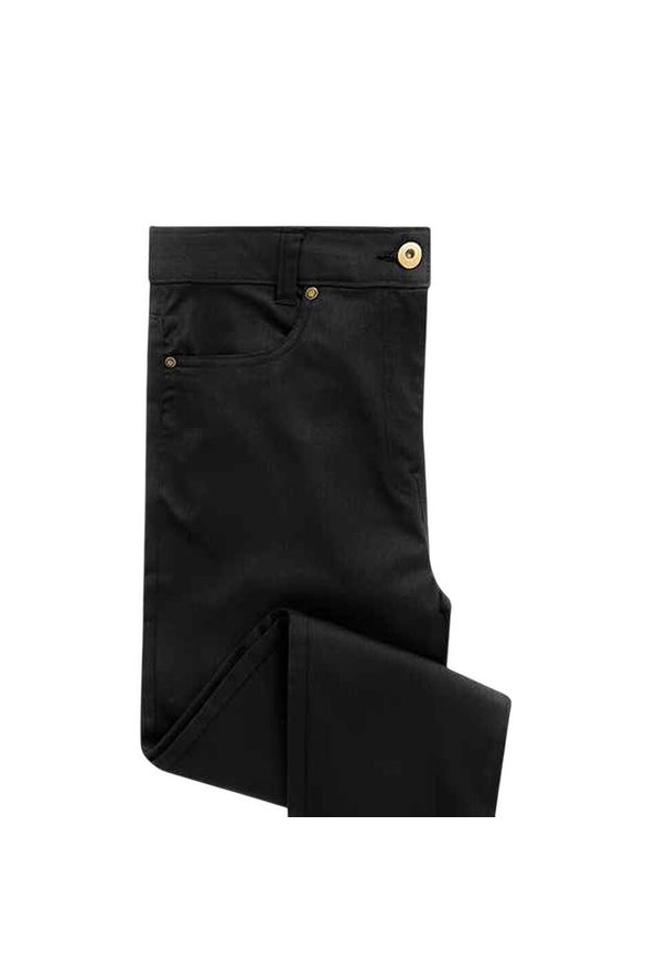 PREMIER - Chinosy Damskie O Wyglądzie Denimu. Kolor: czarny. Materiał: denim. Sezon: lato. Sport: turystyka piesza