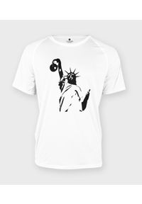 MegaKoszulki - Koszulka męska sportowa Statue of Liberty with kattebell. Materiał: poliester #1