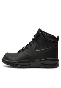 Nike Sneakersy Manoa Ltr (Gs) BQ5372 001 Czarny. Kolor: czarny. Materiał: skóra