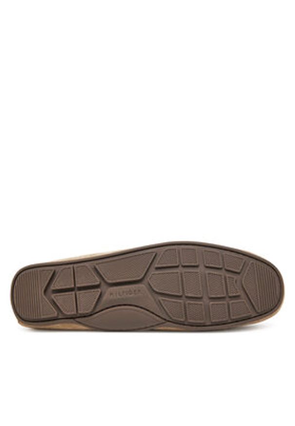 TOMMY HILFIGER - Tommy Hilfiger Mokasyny Casual Hilfiger Suede Driver FM0FM04998 Beżowy. Okazja: na co dzień. Kolor: beżowy. Materiał: zamsz, skóra. Styl: casual