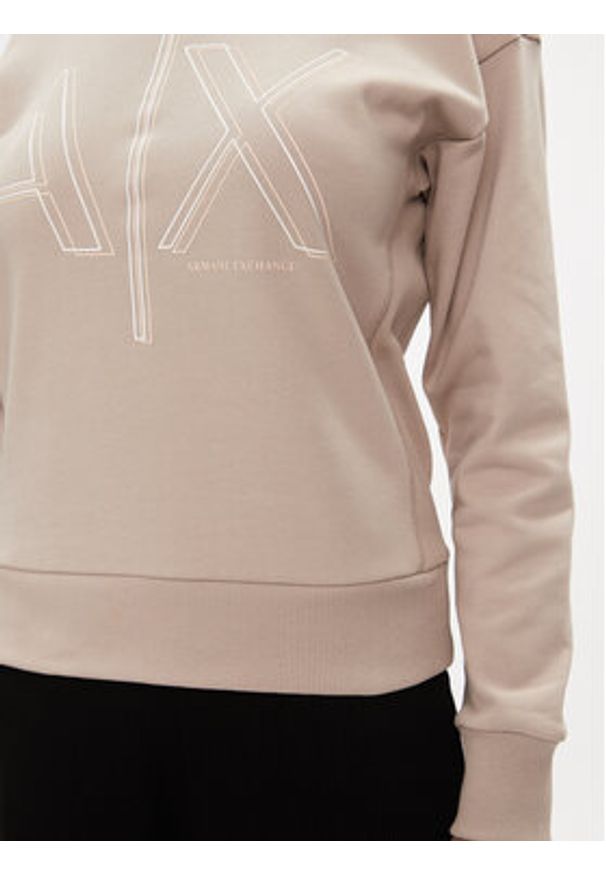Armani Exchange Bluza 3DYM11 YJEBZ 1786 Beżowy Regular Fit. Kolor: beżowy. Materiał: bawełna