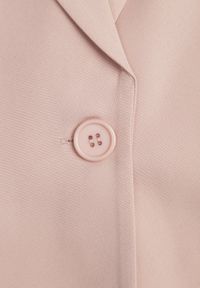 Born2be - Ciemnoróżowa Marynarka Ozdobiona Imitacją Kieszeni Sovzedi. Okazja: na spotkanie biznesowe. Kolor: różowy. Materiał: jeans. Wzór: aplikacja. Styl: biznesowy, elegancki #10