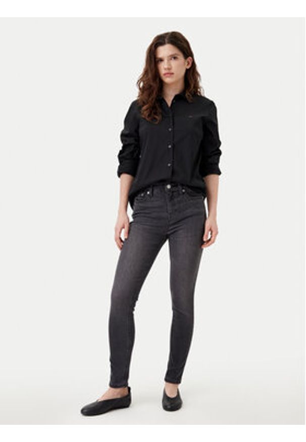 TOMMY HILFIGER - Tommy Hilfiger Koszula WW0WW44084 Czarny Regular Fit. Kolor: czarny. Materiał: bawełna