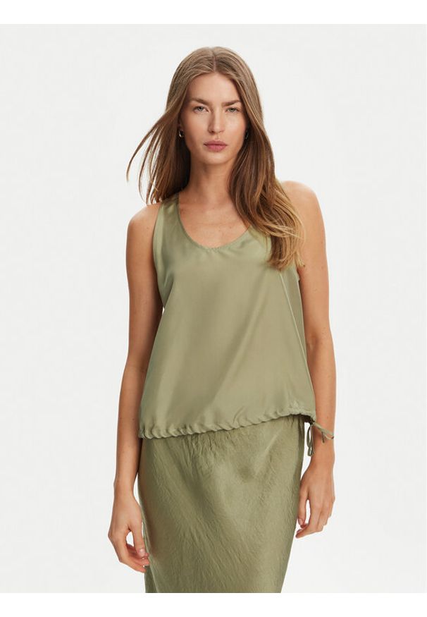 Marella Top Meana 2513161045 Zielony Regular Fit. Kolor: zielony. Materiał: jedwab