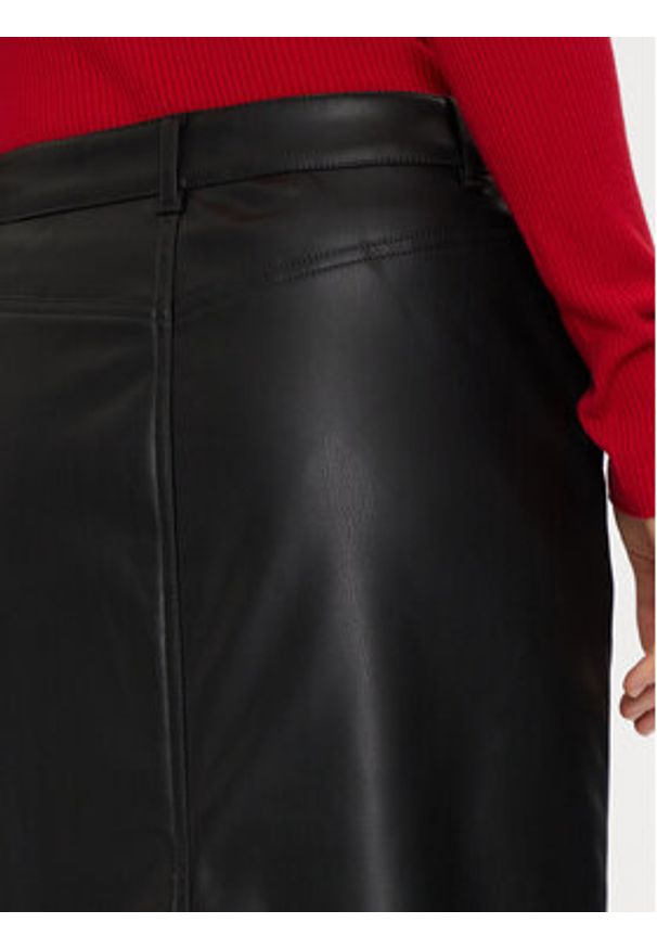JDY Spódnica z imitacji skóry Alexa 15330385 Czarny Slim Fit. Kolor: czarny. Materiał: skóra