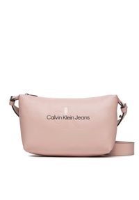 Calvin Klein Jeans Torebka Sculpted Shoulderbag22 Mono K60K611549 Różowy. Kolor: różowy. Materiał: skórzane