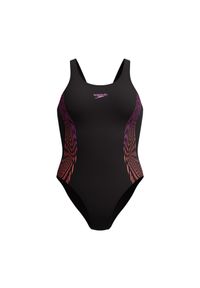 Strój kąpielowy na basen damski Speedo Placement MuscleBack. Kolor: czarny