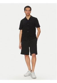 Hugo - HUGO Koszula Ellino 50539351 Czarny Relaxed Fit. Kolor: czarny. Materiał: bawełna