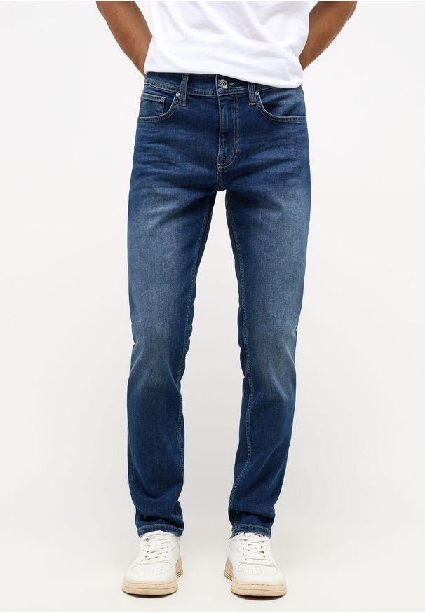 Mustang - Męskie Spodnie Jeansowe MUSTANG Orlando Slim Denim Blue 1013708 5000 783