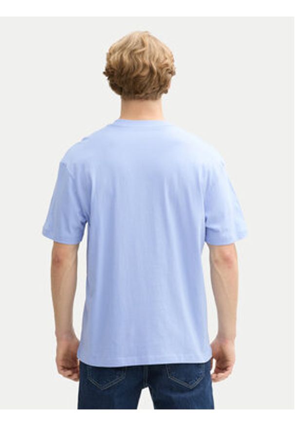 Tom Tailor Denim T-Shirt 1045021 Błękitny Relaxed Fit. Kolor: niebieski. Materiał: bawełna
