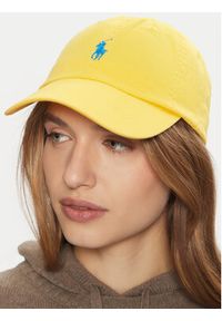 Polo Ralph Lauren Czapka z daszkiem 211912843005 Żółty. Kolor: żółty. Materiał: materiał, bawełna