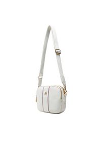 TOMMY HILFIGER - Tommy Hilfiger Torebka Poppy Camera Bag Corp AW0AW17230 Biały. Kolor: biały. Materiał: skórzane